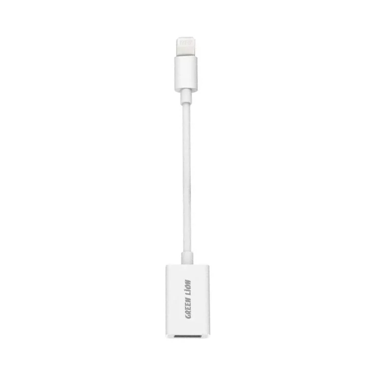 Green Multi-Function OTG Lightning to USB Camera Adapter