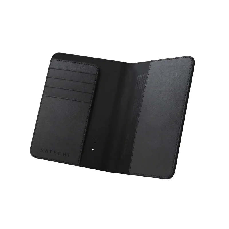 SATECHI Vegan-Leather Passport Cover with Find My