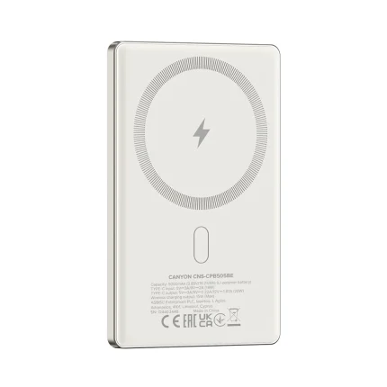 Canyon Magnetic Wireless Power Bank 5000Mah OnPower 505 - Image 4